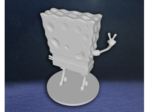 SpongeBob SquarePants Action Figures Custom 3D Print Model 3D Print Model