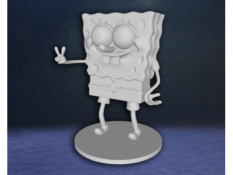 SpongeBob SquarePants Action Figures Custom 3D Print Model Modelo de Impressão 3D