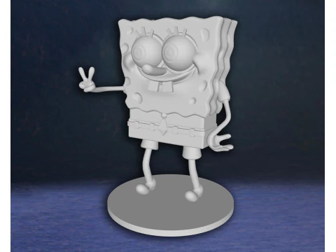 SpongeBob SquarePants Action Figures Custom 3D Print Model 3D Print Model