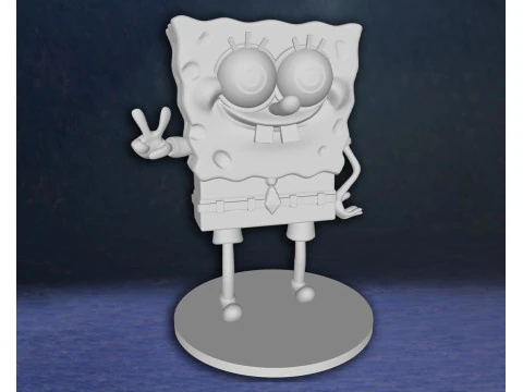 SpongeBob SquarePants Action Figures Custom 3D Print Model 3D Print Model