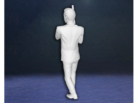 Modelo de impress&atilde;o 3D personalizado de figuras de a&ccedil;&atilde;o de James Bond Pierce Brosnan Modelo de Impressão 3D