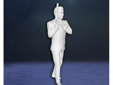 Modelo de impress&atilde;o 3D personalizado de figuras de a&ccedil;&atilde;o de James Bond Pierce Brosnan Modelo de Impressão 3D