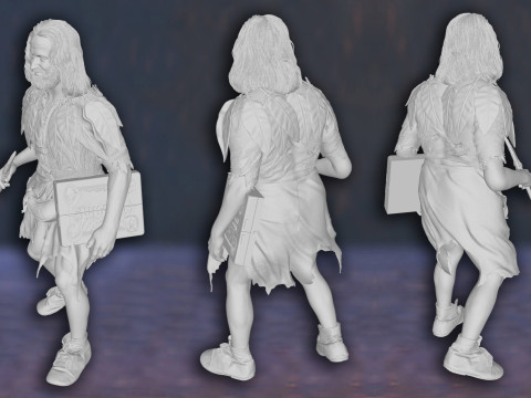 Jumanji Alan Parrish Robin Williams Smolder Bravestone Dwayne Johnson King Legend Super Hero STL Fil 3D-Druckmodell