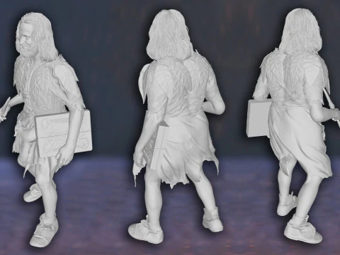 Jumanji Alan Parrish Robin Williams Smolder Bravestone Dwayne Johnson King Legend Super Hero STL Fil 3D Print Model