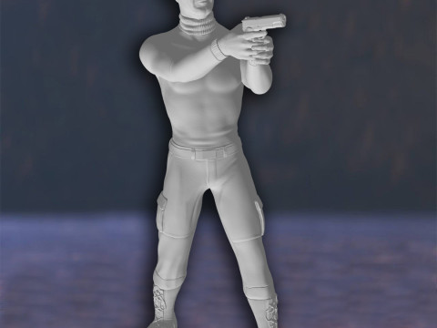 James Bond Roger Moore Action Figures Custom 3D Print Model 3D-printmodel