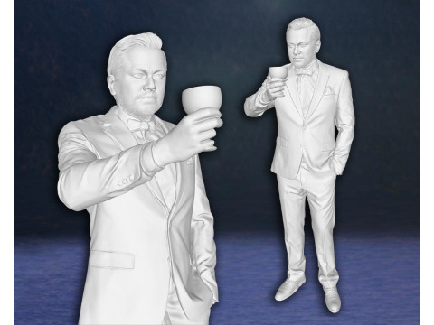 The Great Gatsby Leonardo Dicaprio Figure 3D Print Model 3D Print Model