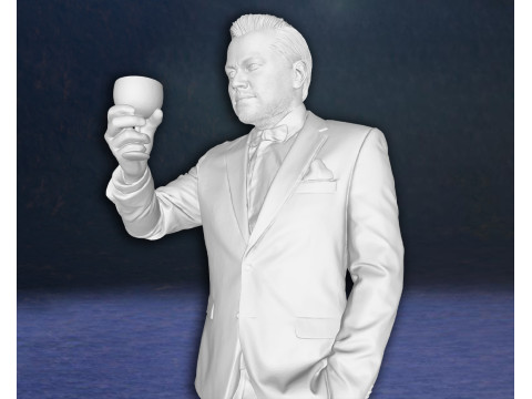 The Great Gatsby Leonardo Dicaprio Figure 3D Print Model 3D Принт Модель