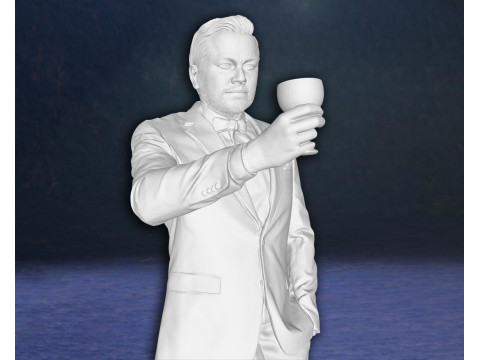 The Great Gatsby Leonardo Dicaprio Figure 3D Print Model 3D Принт Модель