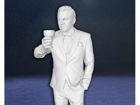 The Great Gatsby Leonardo Dicaprio Figure 3D Print Model 3D Принт Модель