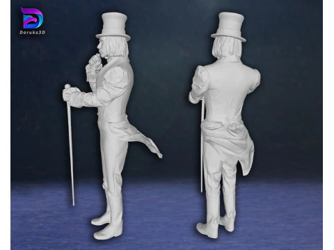 Willy Wonka Johnny Depp Charlies Chocolate Factory 3D Print Model 3D Print Model