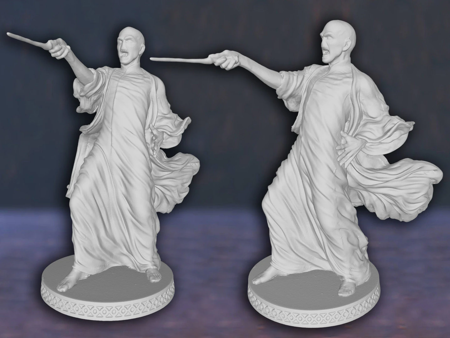 Harry Potter Lord Voldemort Action Figures Custom 3D Print Model 3D Print Model .c4d .max .obj .3ds .fbx .stl .blend 