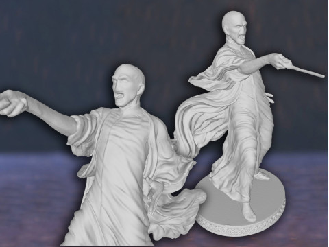 Harry Potter Lord Voldemort Action Figures Custom 3D Print Model 3D Print Model