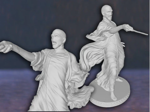 Harry Potter Lord Voldemort Action Figures Custom 3D Print Model 3D Print Model