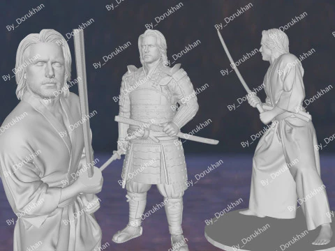 Last Samurai Tom Cruise Action Figures Custom 3D Print Model 3D Print Model