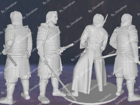 Last Samurai Tom Cruise Action Figures Custom 3D Print Model 3D 프린트 모델