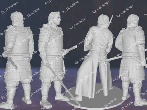 Last Samurai Tom Cruise Action Figures Custom 3D Print Model 3D Print Model