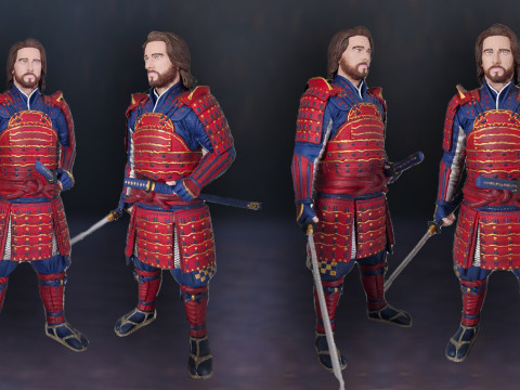 Last Samurai Tom Cruise Action Figures Custom 3D Print Model 3D 프린트 모델