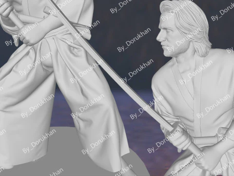 Last Samurai Tom Cruise Action Figures Custom 3D Print Model 3D Print Model