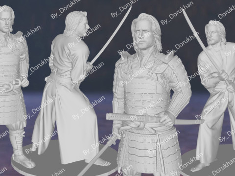 Last Samurai Tom Cruise Action Figures Custom 3D Print Model 3D 프린트 모델