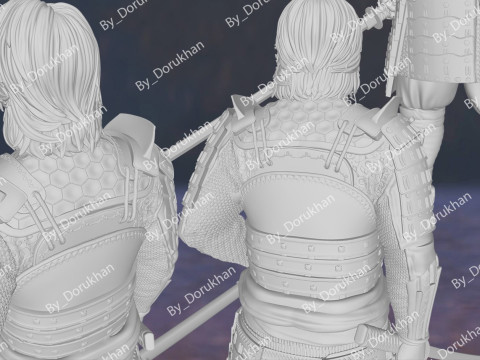 Last Samurai Tom Cruise Action Figures Custom 3D Print Model 3D 프린트 모델