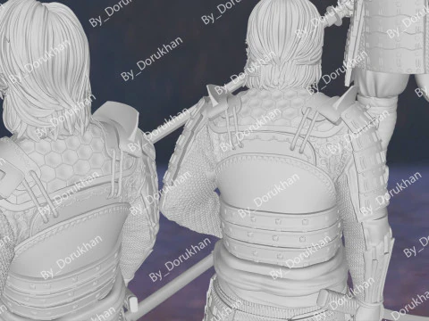 Last Samurai Tom Cruise Action Figures Custom 3D Print Model 3D Print Model
