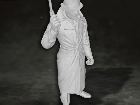 Rorschach Watchmen Action Figures Custom 3D Print Model 3D Print Model