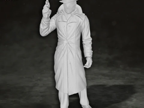 Rorschach Watchmen Action Figures Custom 3D Print Model 3D Print Model
