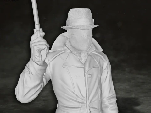 Rorschach Watchmen Action Figures Custom 3D Print Model 3D Print Model
