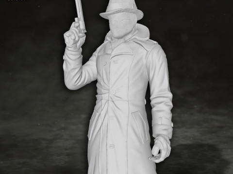 Rorschach Watchmen Action Figures Custom 3D Print Model 3D 打印模型