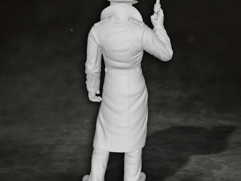 Rorschach Watchmen Action Figures Custom 3D Print Model 3D 打印模型
