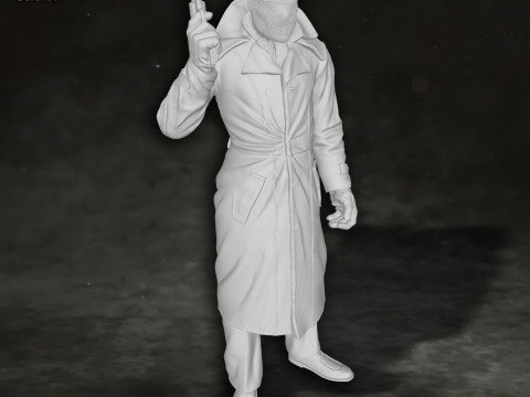 Rorschach Watchmen Action Figures Custom 3D Print Model 3D 打印模型