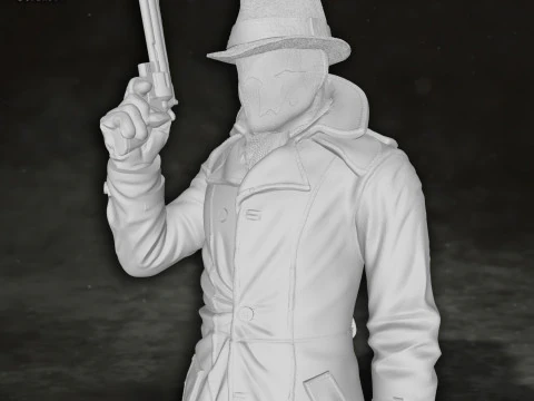 Rorschach Watchmen Action Figures Custom 3D Print Model 3D Print Model
