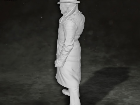 Rorschach Watchmen Action Figures Custom 3D Print Model 3D 打印模型