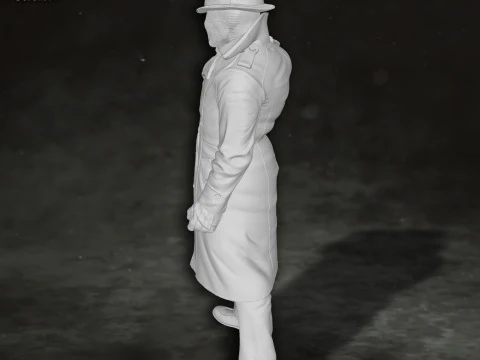 Rorschach Watchmen Action Figures Custom 3D Print Model 3D Print Model