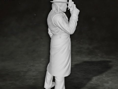 Rorschach Watchmen Action Figures Custom 3D Print Model 3D 打印模型