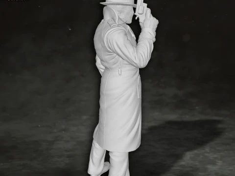 Rorschach Watchmen Action Figures Custom 3D Print Model 3D Print Model