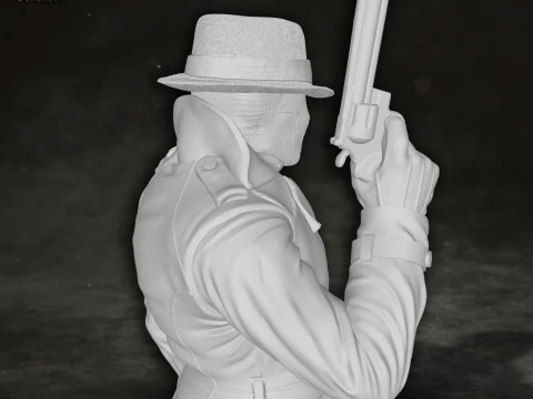 Rorschach Watchmen Action Figures Custom 3D Print Model 3D Print Model