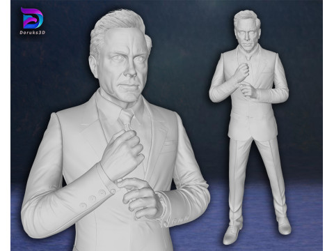 Tony Stark Iron Man Robert Downey Jr Action Figures Custom 3D Print Model 3D Print Model