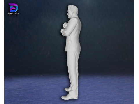 Tony Stark Iron Man Robert Downey Jr Action Figures Custom 3D Print Model 3D Print Model