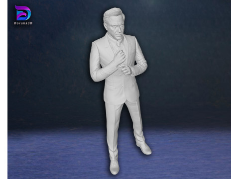 Tony Stark Iron Man Robert Downey Jr Action Figures Custom 3D Print Model 3D Print Model