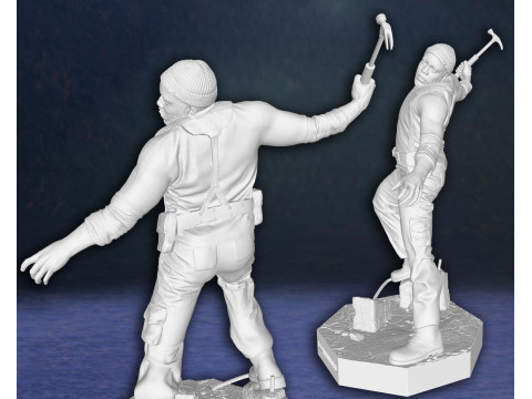 Morgan and Tyreese Walking Dead Figures 3D Print Model Modelo de impresión 3D