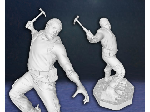 Morgan and Tyreese Walking Dead Figures 3D Print Model Modelo de impresión 3D