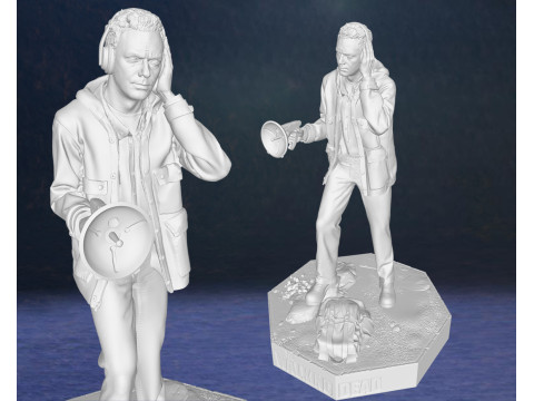 Sasha and Aaron Walking Dead Figures 3D Print Model 3D 프린트 모델