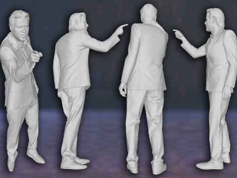John Travolta Pulp Fiction Action Figures 3D Print Model 3D Принт Модель