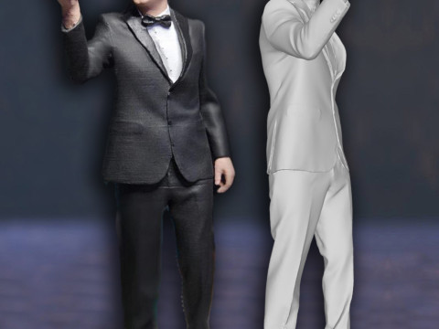 John Travolta Pulp Fiction Action Figures 3D Print Model 3D Принт Модель