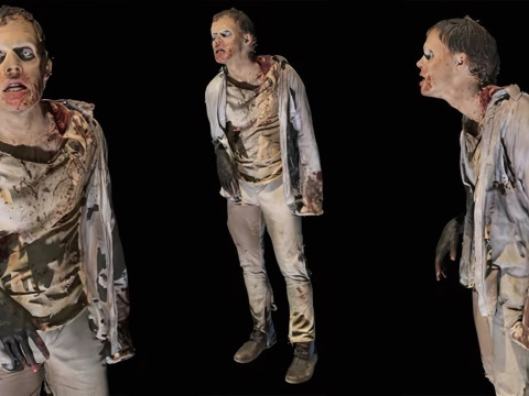 Zombie Walking Dead Last of Us Figures 3D Print Model Model Cetak 3D