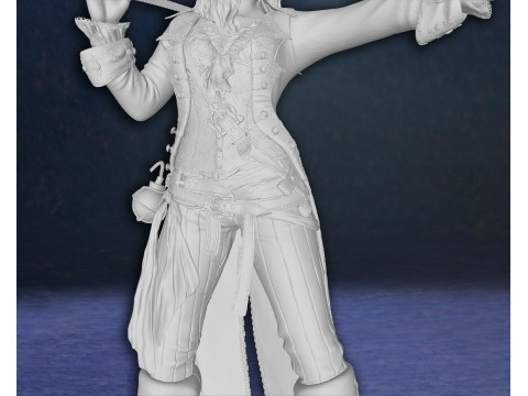 Elizabeth Swann Keira Knightley Pirates of the Caribbean Action Figures Custom 3D Print Model 3D प्रिंट मॉडल