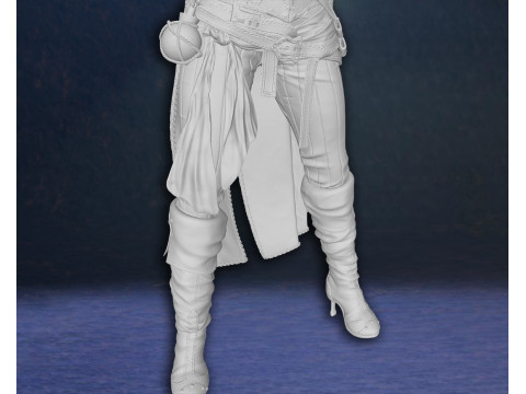Elizabeth Swann Keira Knightley Pirates of the Caribbean Action Figures Custom 3D Print Model 3D प्रिंट मॉडल