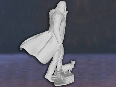 Harry Potter Argus Filch Action Figures Custom 3D Print Model 3D Print Model