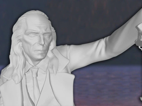 Harry Potter Argus Filch Action Figures Custom 3D Print Model 3D Print Model